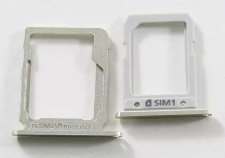 фото Контейнер SIM для+MicroSD Samsung A800F (комплект 2 шт.) Золото магазина Альфатехник являющийся официальным дистрибьютором в России 